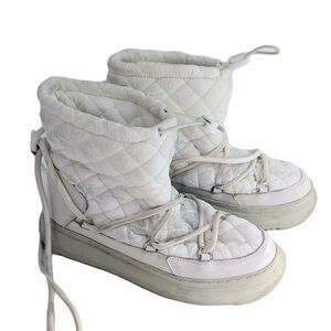 Pajar Gravita Women's Platform Snow Boot White Ice Waterproof US 8